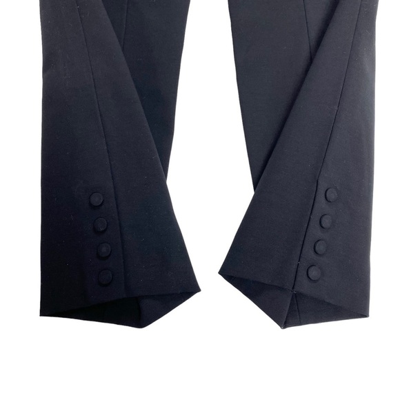 THEORY Snap Leggings Double Stretch Pants In Black Size 8 New with Tag - Picture 8 of 9
